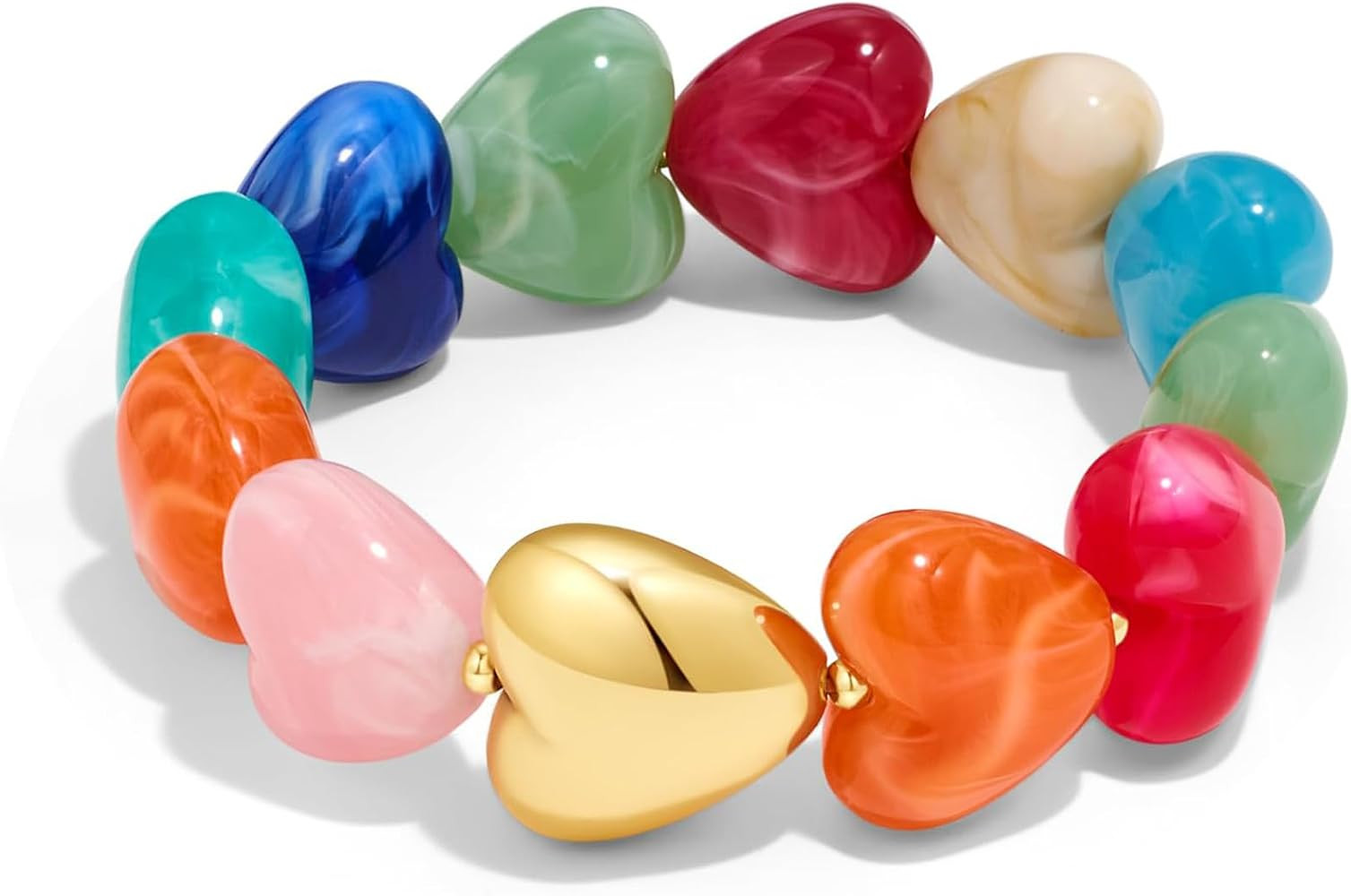 WOWORAMA Colorful Chunky Beaded Bracelet for Women | Amazon (US)