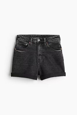 High Waist Denim Shorts - High waist - Short - Denim blue - Ladies | H&M US | H&M (US + CA)