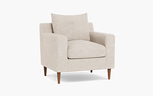 Caitlin Slipcovered Petite Chair by The Everygirl® | Interior Define