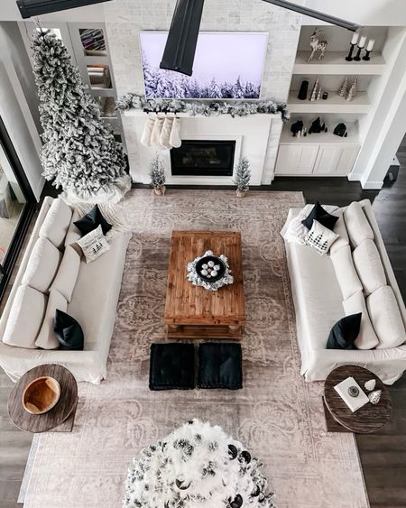 Our neutral holiday living room inspo! #founditonamazon 

#LTKHoliday #LTKhome #LTKstyletip
