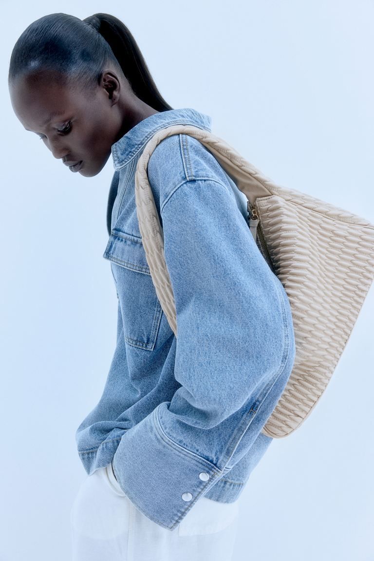 Quilted Shoulder Bag - Beige - Ladies | H&M US | H&M (US + CA)