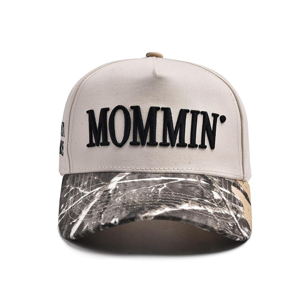 Mommin Trucker Hat for Women Embroidered Mom Baseball Cap Adjustable Canvas Vintage Hat for Casua... | Amazon (US)