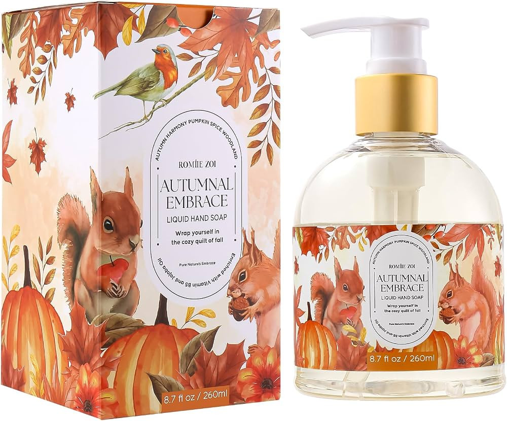 ROMIIE ZOI Fall Liquid Hand Soap \u2013 Autumn Embrace \u2013 Cruetly Free Gentle Moisturizing So... | Amazon (US)