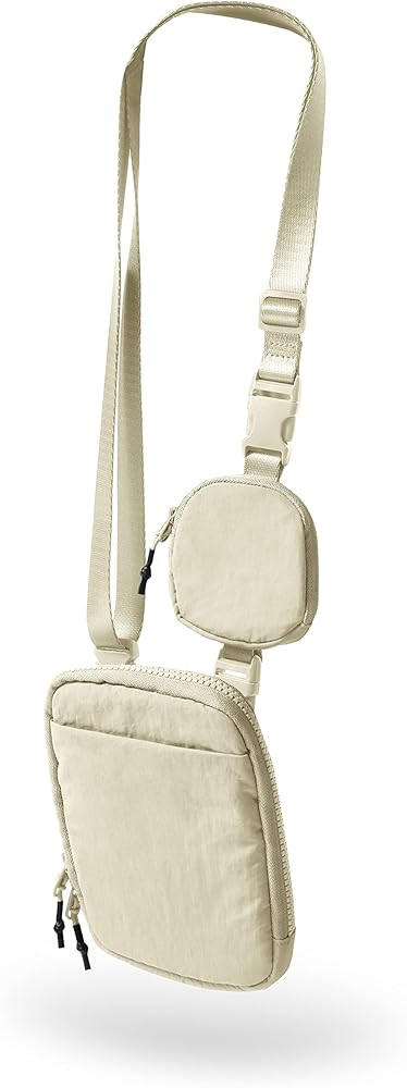 ODODOS Unisex Crossbody Bag with Removable Small Pouch Adjustable Belt Bag for Cell Phone Travel ... | Amazon (US)