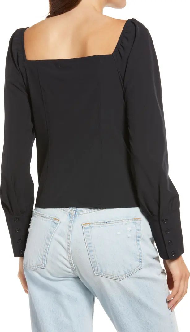 Fitted Stretch Square Neck Top | Nordstrom