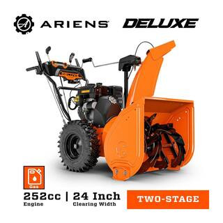 Deluxe 24in Two-Stage Self-propelled Gas Snow Blower | The Home Depot
