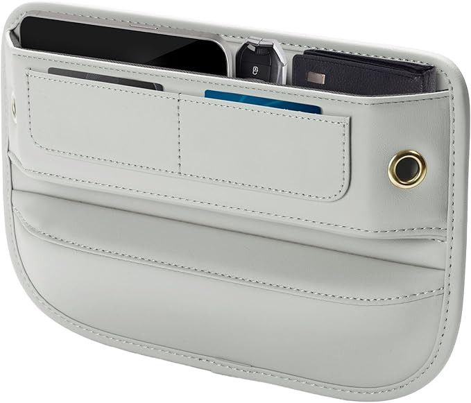 Amazon.com: Universal Fit Premium Leather Car Seat Gap Filler Organizer, Center Console Organizer... | Amazon (US)