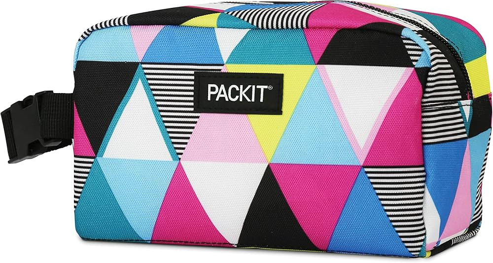 PackIt Freezable Snack Box, Triangle Stripes, Built with EcoFreeze Technology, Collapsible, Reusa... | Amazon (US)