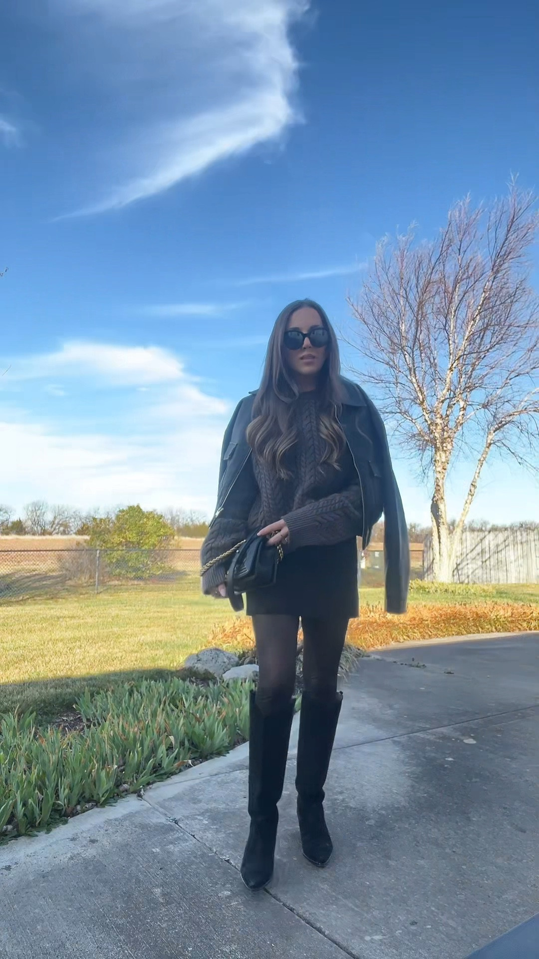 easy spring transition outfit 

Wearing XS in sweater, jacket, and skirtt

#LTKPetite #LTKootd #LTKgrwm