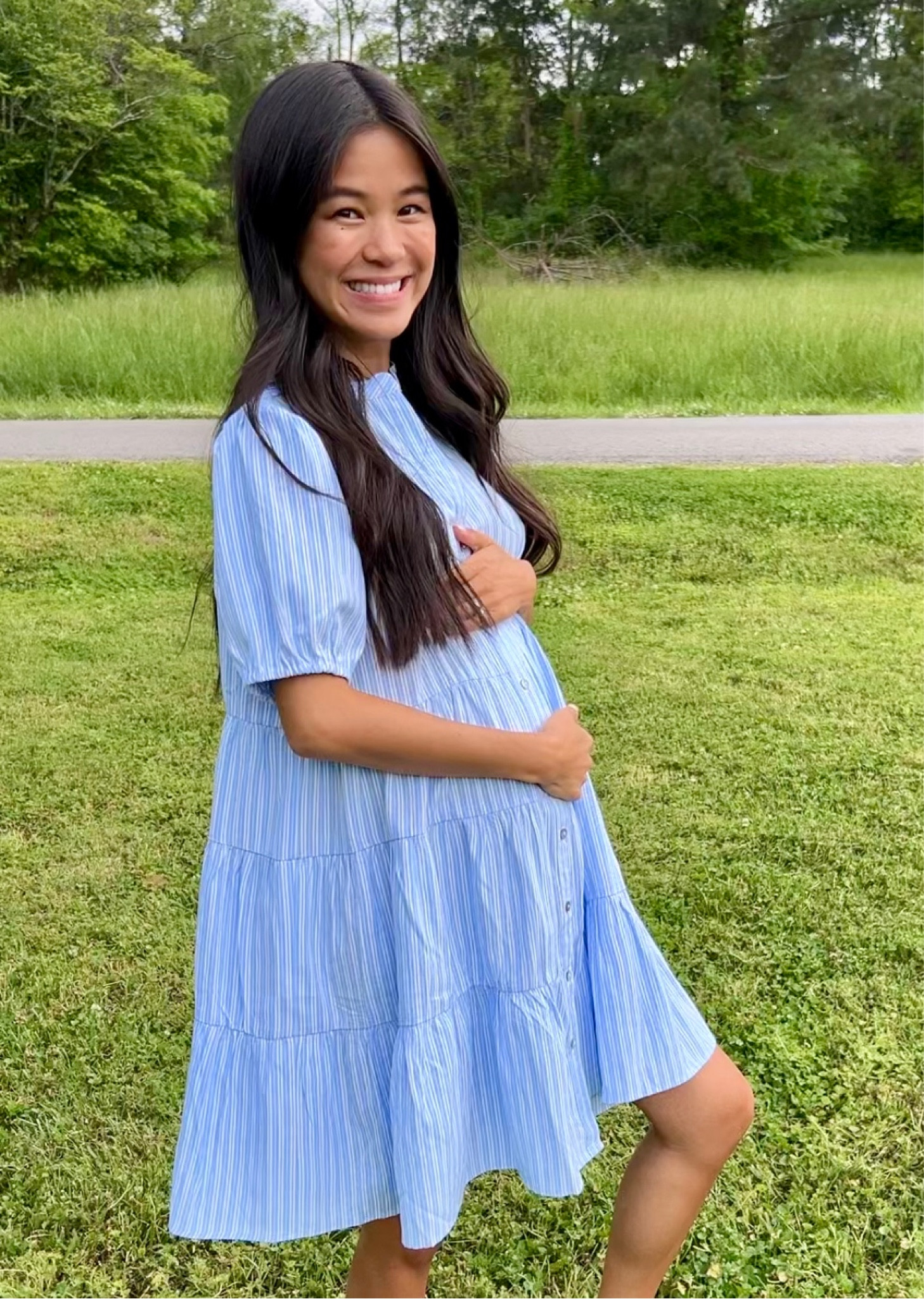 Code: TIFFYPICS for 25% off the whole site 😆 A flowy summer dress perfect to style your bump pre-baby, postpartum, and even after for an airy-y fit! 

#LTKbaby #LTKbeauty #LTKbump