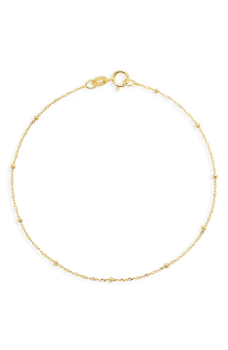 14K Gold Twisted Ball Bracelet | Nordstrom