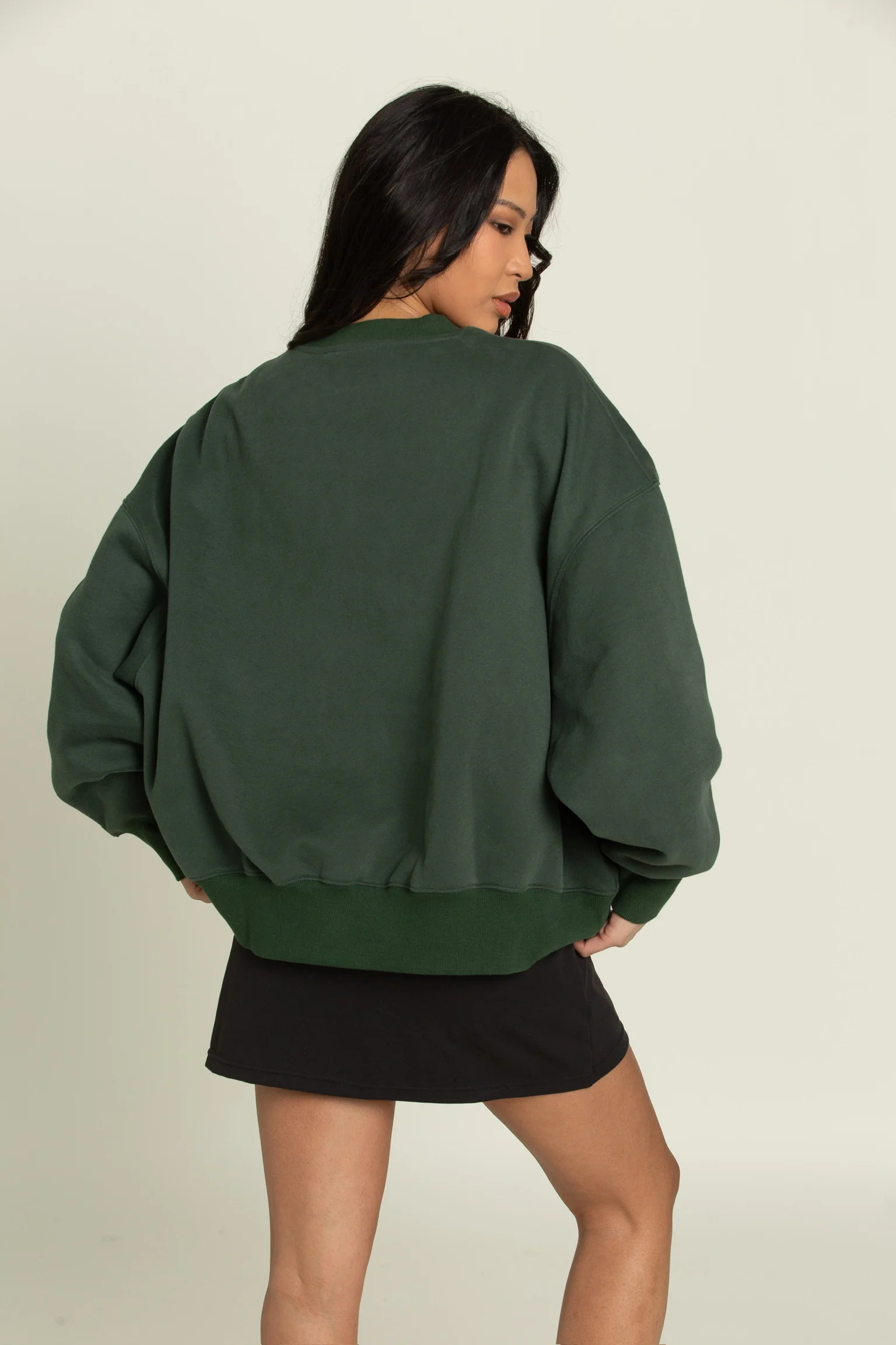 Dark Green GH Wide Arm Sweatshirt | Gold Hinge