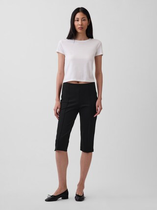 High Rise Double Knit Capris | Gap (US)