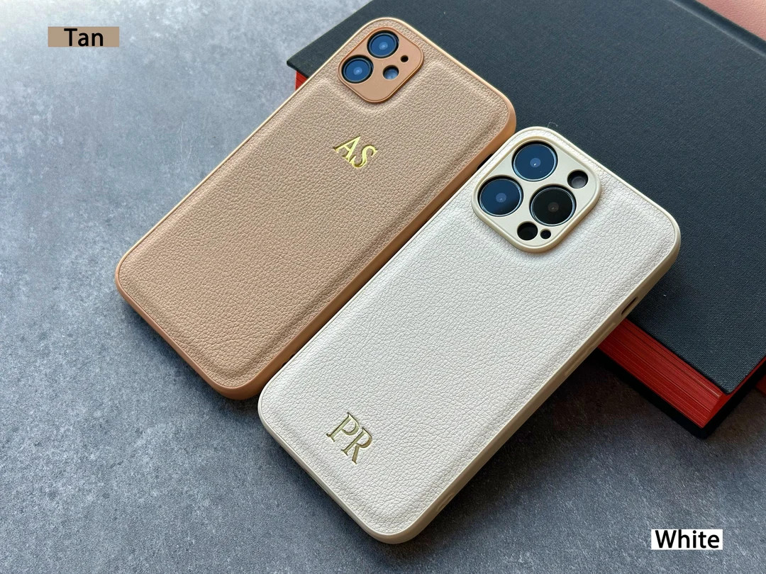 Custom Embossed Phone Case Personalized Leather Case for - Etsy | Etsy (US)