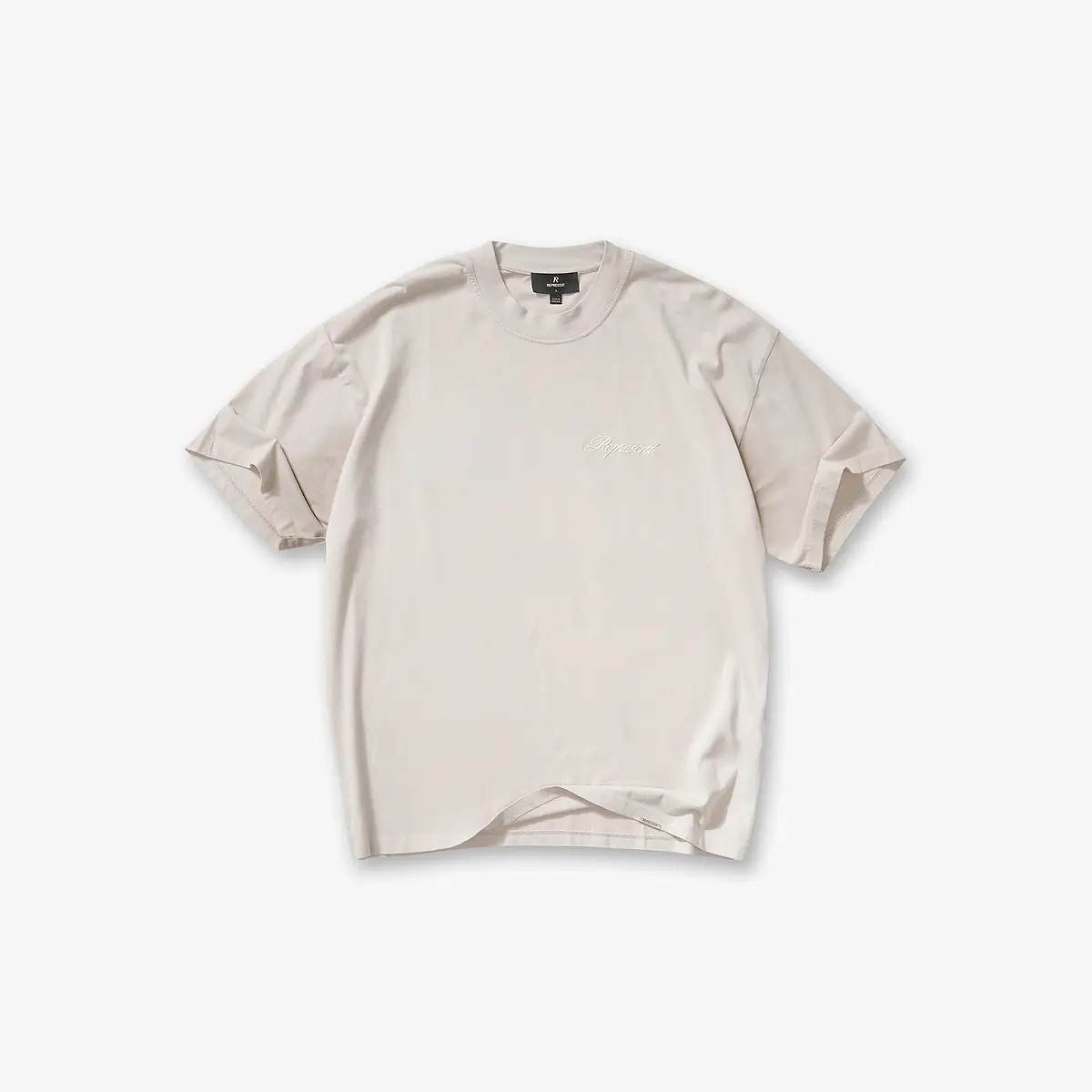 Script Logo T-Shirt - Concrete | Represent UK