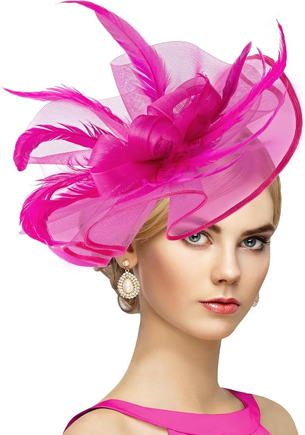 dressfan Womens Fascinator Hat Headpiece Vintage 20s 50s Accessories Headband for Derby/Wedding/C... | Amazon (US)
