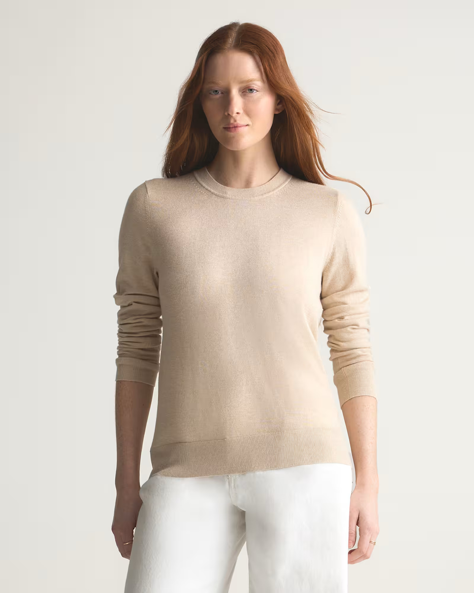 Lightweight Cotton Cashmere Crew Sweater | Quince