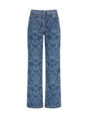Etro Ornamental Jacquard Denim Jeans — Blue | Italist Inc.