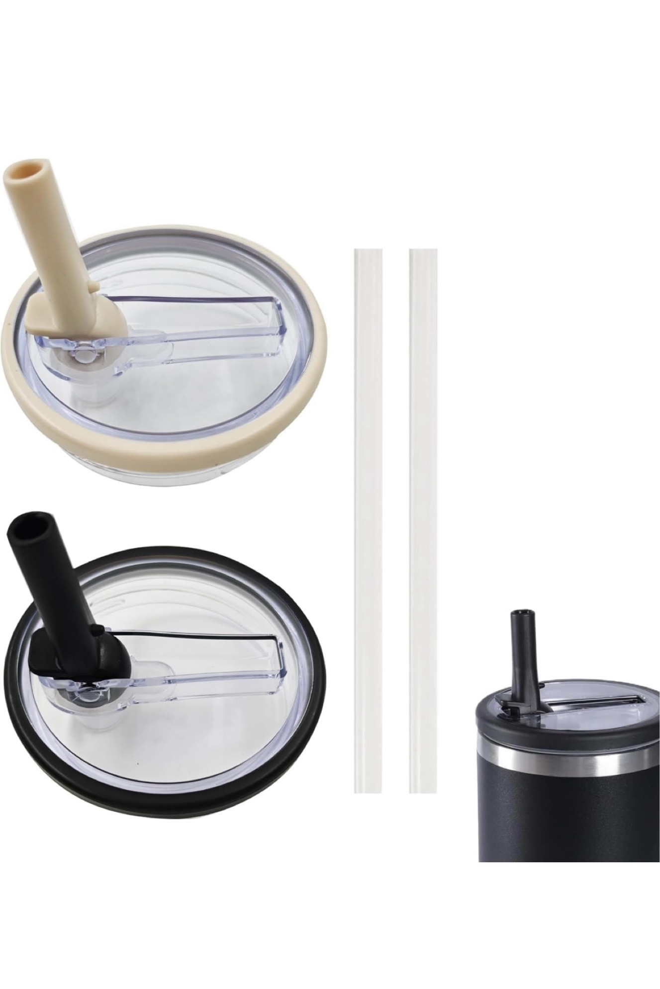 2PCS 40 oz Tumbler Flip Straw Lid Replacement fit for Quencher 

Perfect to replace the lid for your Stanley so it won't leak!