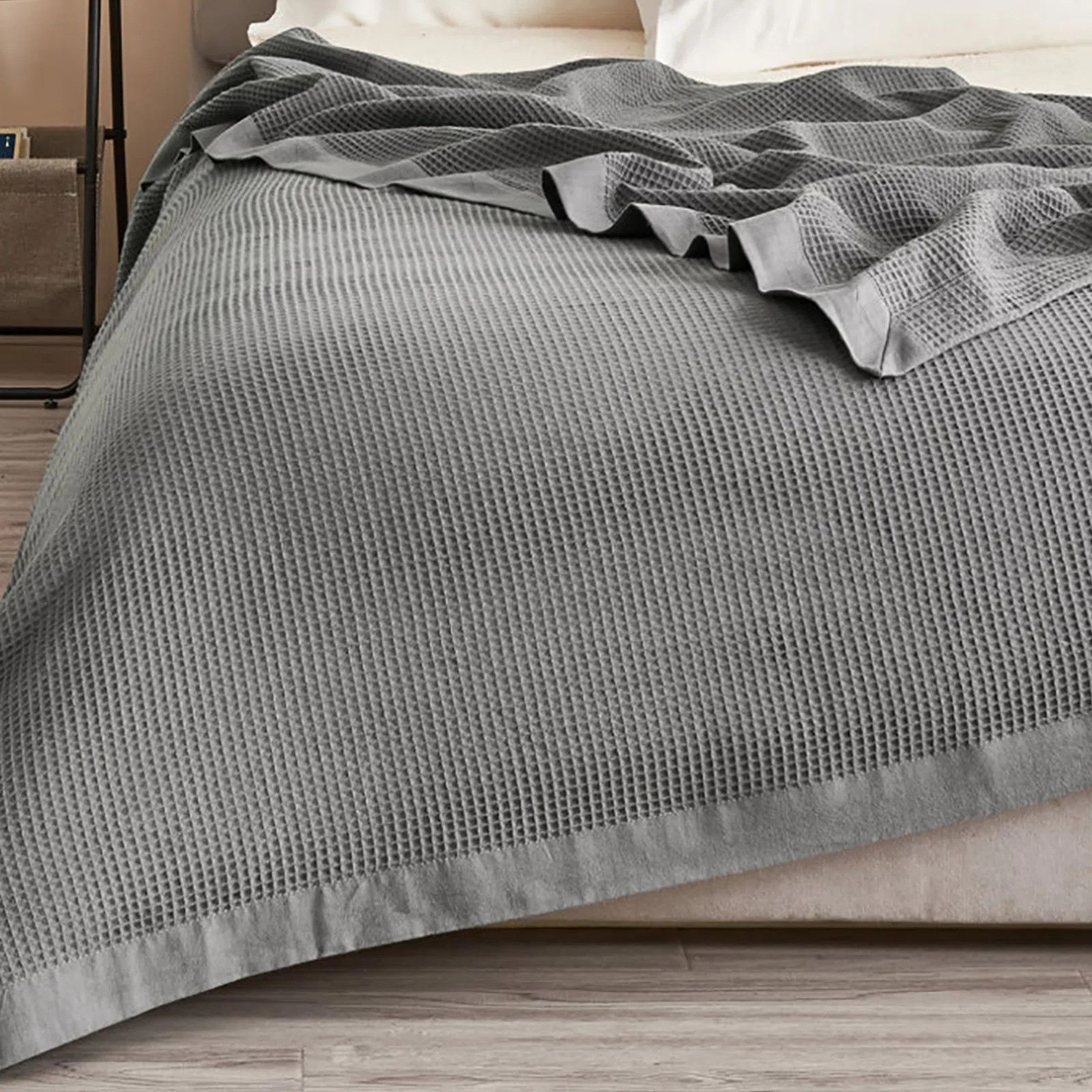 100% Cotton Lightweight Waffle Weave Summer Blanket | Wayfair North America