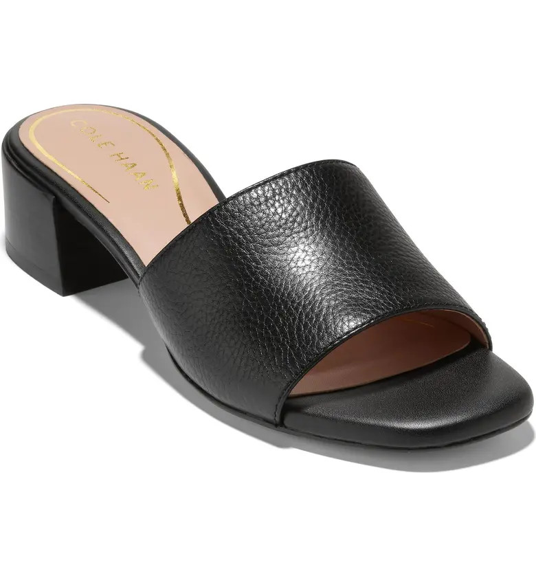 Calli Single Band Block Heel Slide Sandal (Women) | Nordstrom