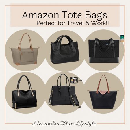Amazon Tote Bags! These are great work outfits bags! Travel bags! 

#LTKworkwear #LTKtravel #LTKitbag