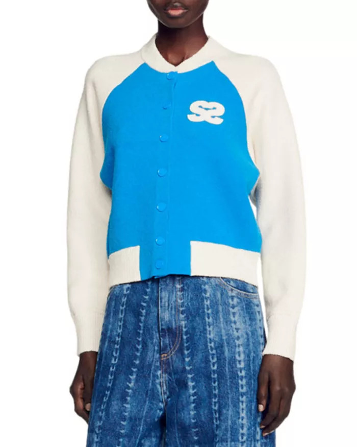 Bolzano Varsity Color Block Bouclé Cardigan | Bloomingdale's (US)