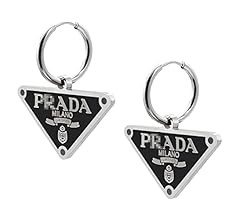 Letter "P"-RADA Earrings,925 Sterling Silver Symbole Pendant Earring,Triangle R Hoop Earrings For... | Amazon (US)