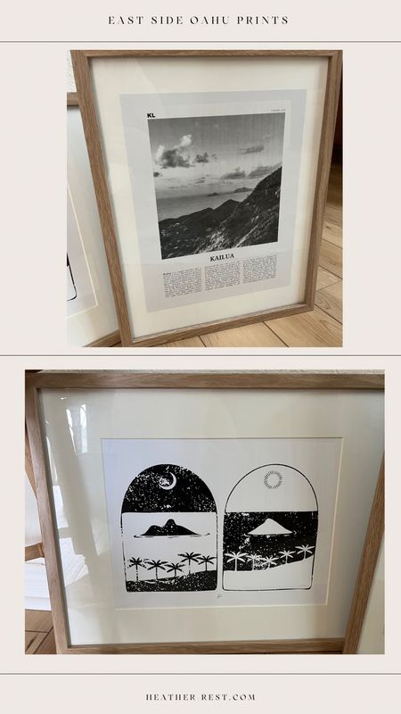 The mokes print was ordered as “art prints flat” at 11x14. The frame for it is the 16x20. 

The kailua print was ordered as 11x14. The frame for it is the 14x18  

#LTKhome #LTKunder100 #LTKunder50