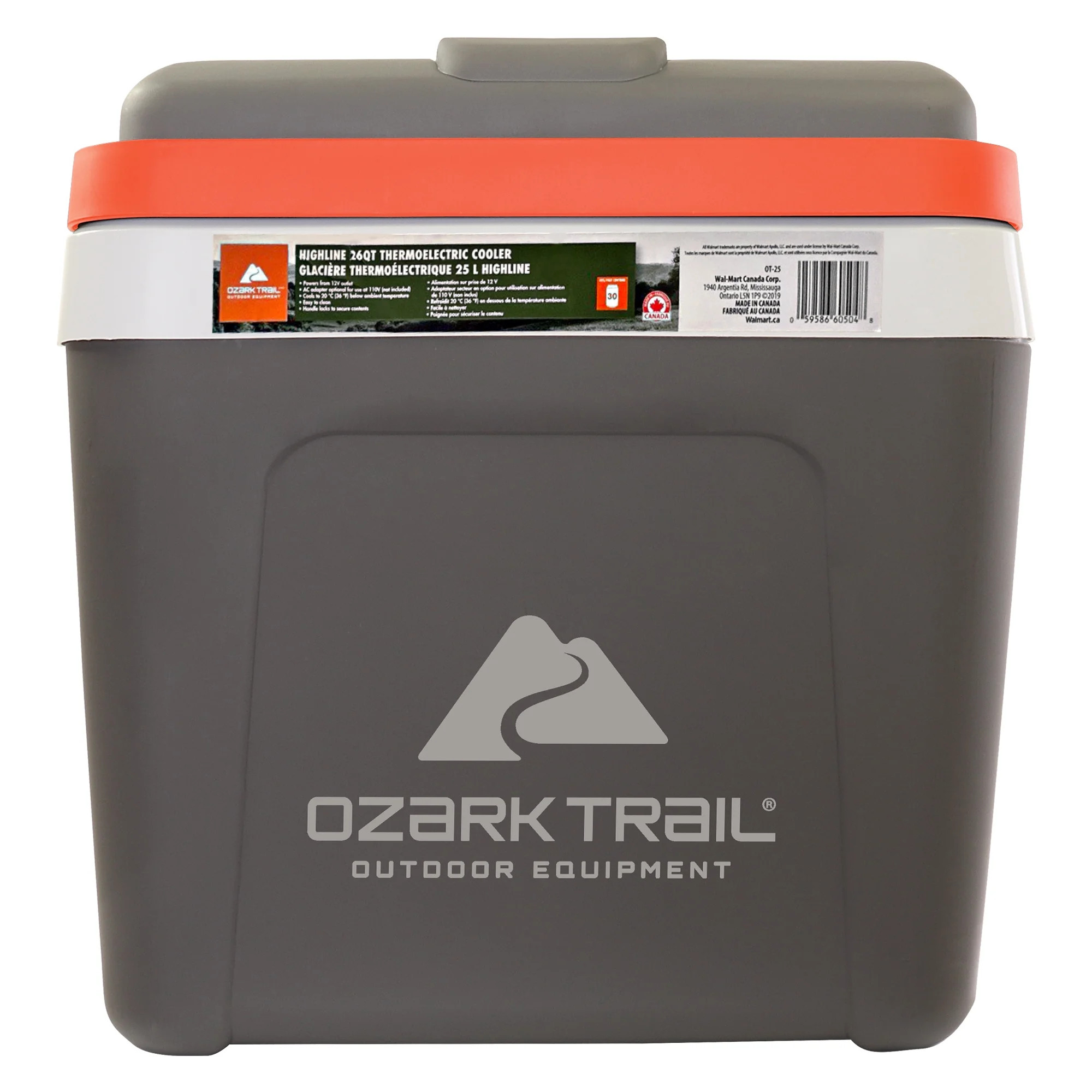 Ozark Trail Highline 12V Iceless 30 Cans 24 L/26qt Electric Cooler, Portable Travel Thermoelectri... | Walmart (US)