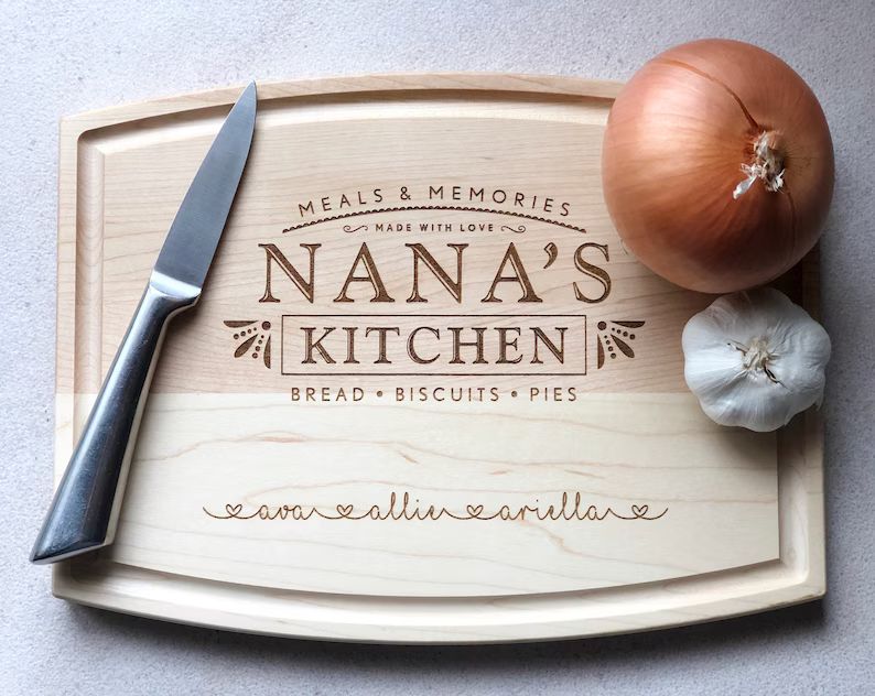 Nana's Kitchen Cutting Board, Mother's Day Cutting Board, Personalized Mother's Day Gift, Custom ... | Etsy (US)