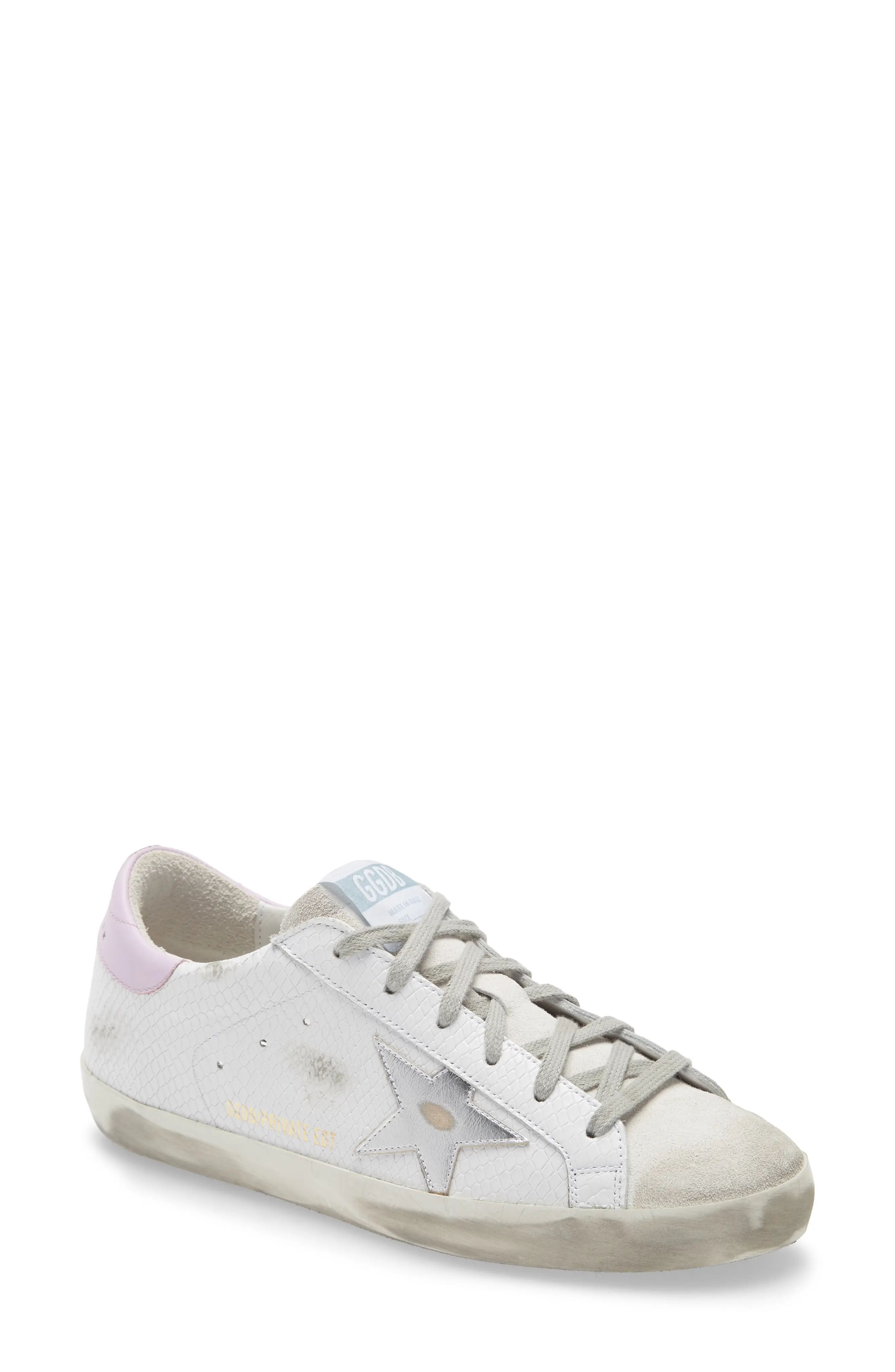 Golden Goose Super-Star Private Edition Sneaker, Size 5Us in White Snake at Nordstrom | Nordstrom