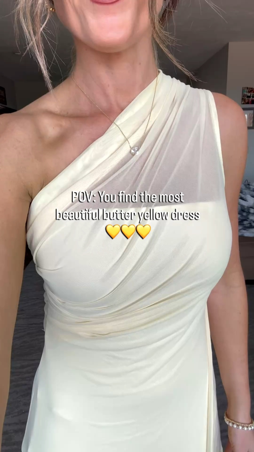 Absolutely love this beautiful mesh butter yellow maxi dress! 💛 Perfect for a semi formal event or for a wedding guest! Wearing a small.

As an Amazon Influencer I earn commission on qualifying purchases.

Yellow dress, spring fashion, wedding guest dress, spring outfit 2026, mom style, elegant dress 

#LTKOver40 #LTKootd #LTKMidsize