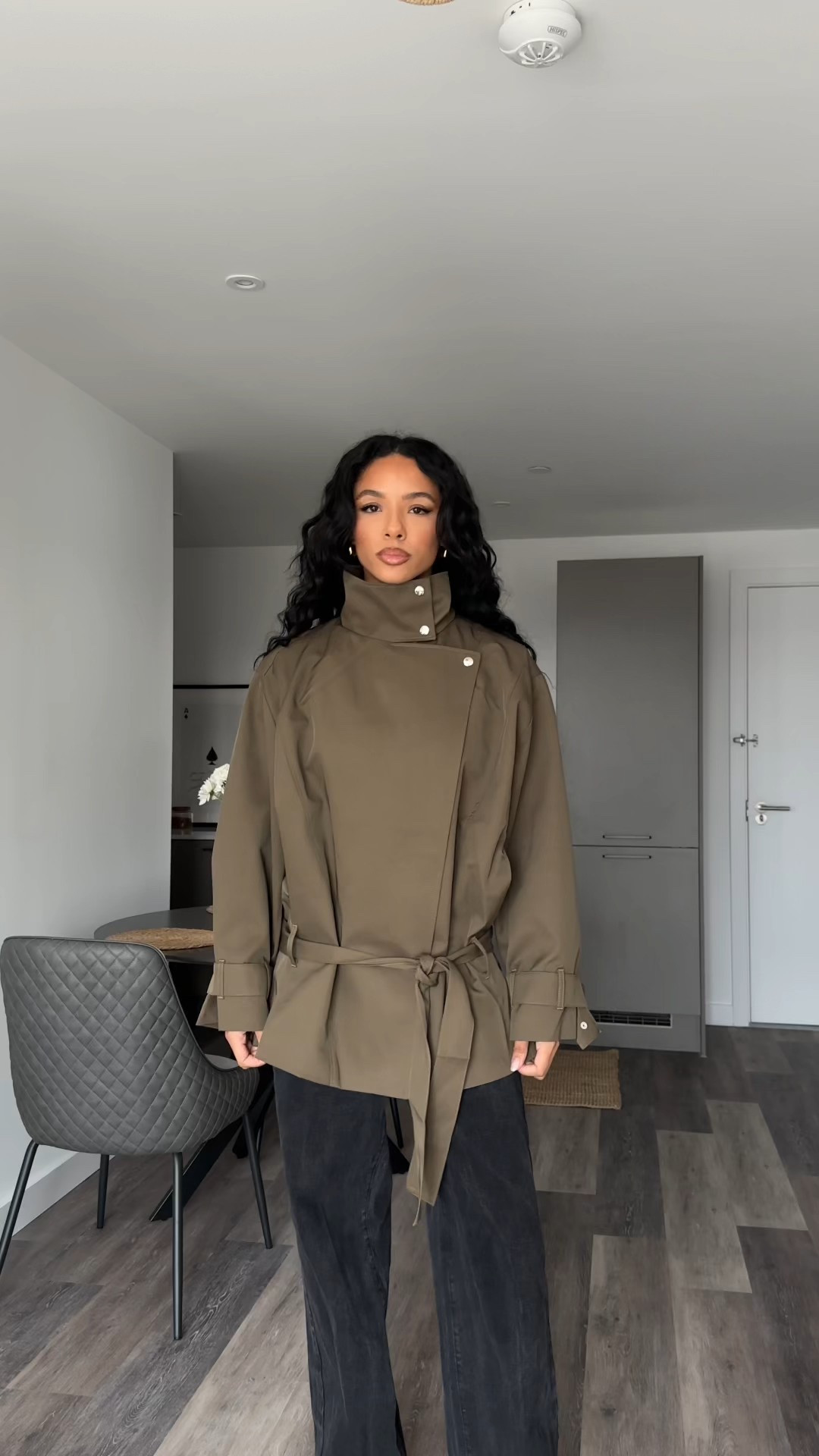 🏷️ ASOS, asos, funnel neck jacket, funnel neck, khaki jacket, high neck jacket, khaki jacket drop waist jacket, drop waist 

#LTKspring #LTKuk #LTKFashionMonth