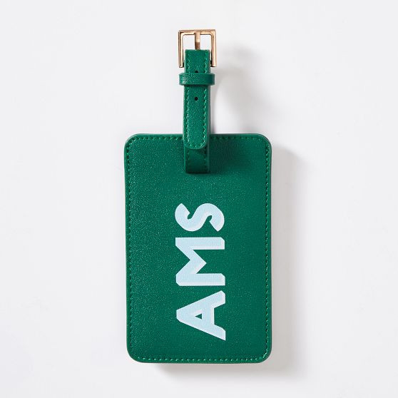 Fillmore Vegan Leather Luggage Tag | Mark and Graham