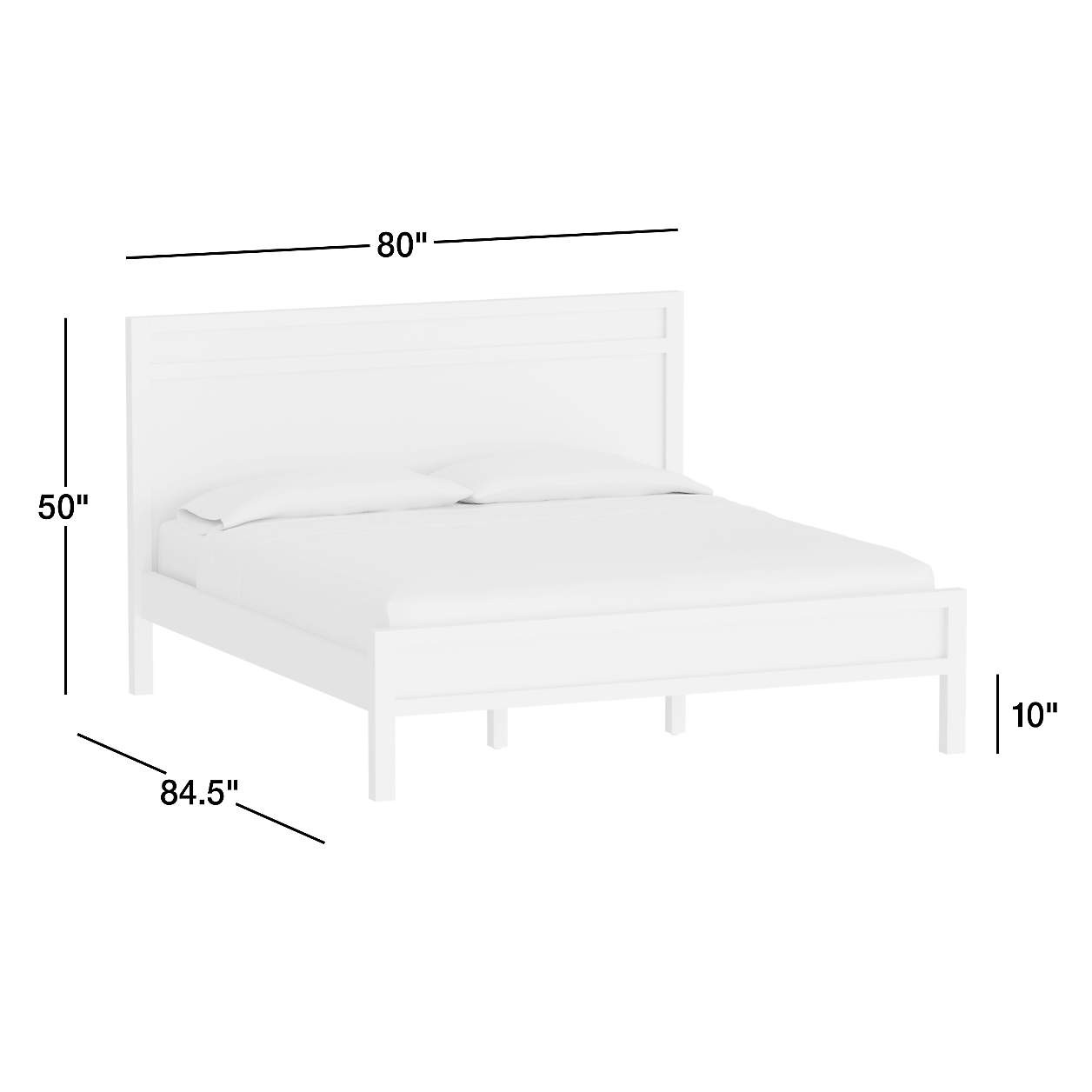 Keane Weathered Natural Solid Wood King Bed + Reviews | Crate & Barrel | Crate & Barrel