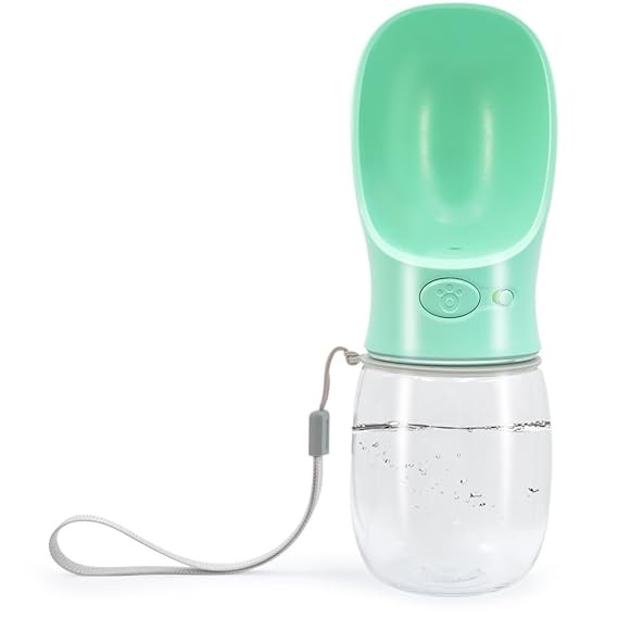 Portable Dog Water Bottle,2.76" Big Trough 12OZ Leak Proof Drinking Bottle for Small Cat Dog Pet, Sa | Amazon (US)