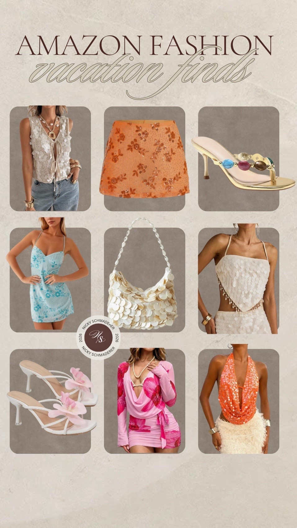 Amazon fashion summer finds //
Sequins and shells for beach vacation looks

Swim 
Travel

#LTKSeasonal #LTKTravel #LTKSwim