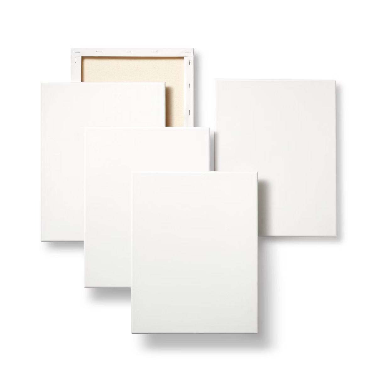 5pk 11"x14" Stretched Canvas White - Mondo Llama™: Art Canvases for Painting | Target
