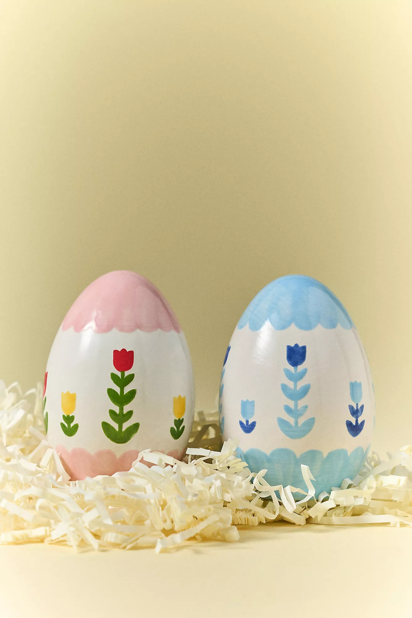 Ruby Clay Ceramic Tulip Egg Decorative Object | Anthropologie (US)