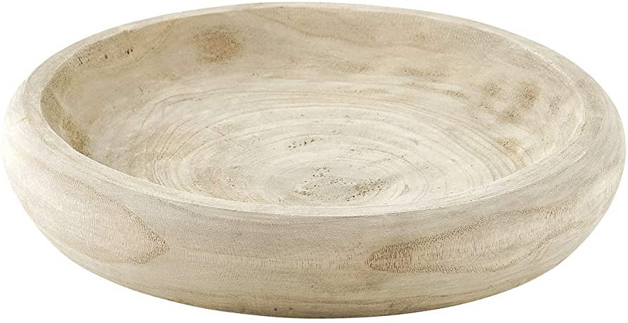 Santa Barbara Design Studio Table Sugar Hand Carved Paulownia Wood Serving Bowl, Large, Natural | Amazon (US)