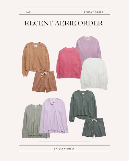 Recent aerie order // spring sets // spring sweaters // sweatshirts 

#LTKstyletip #LTKbump #LTKSeasonal