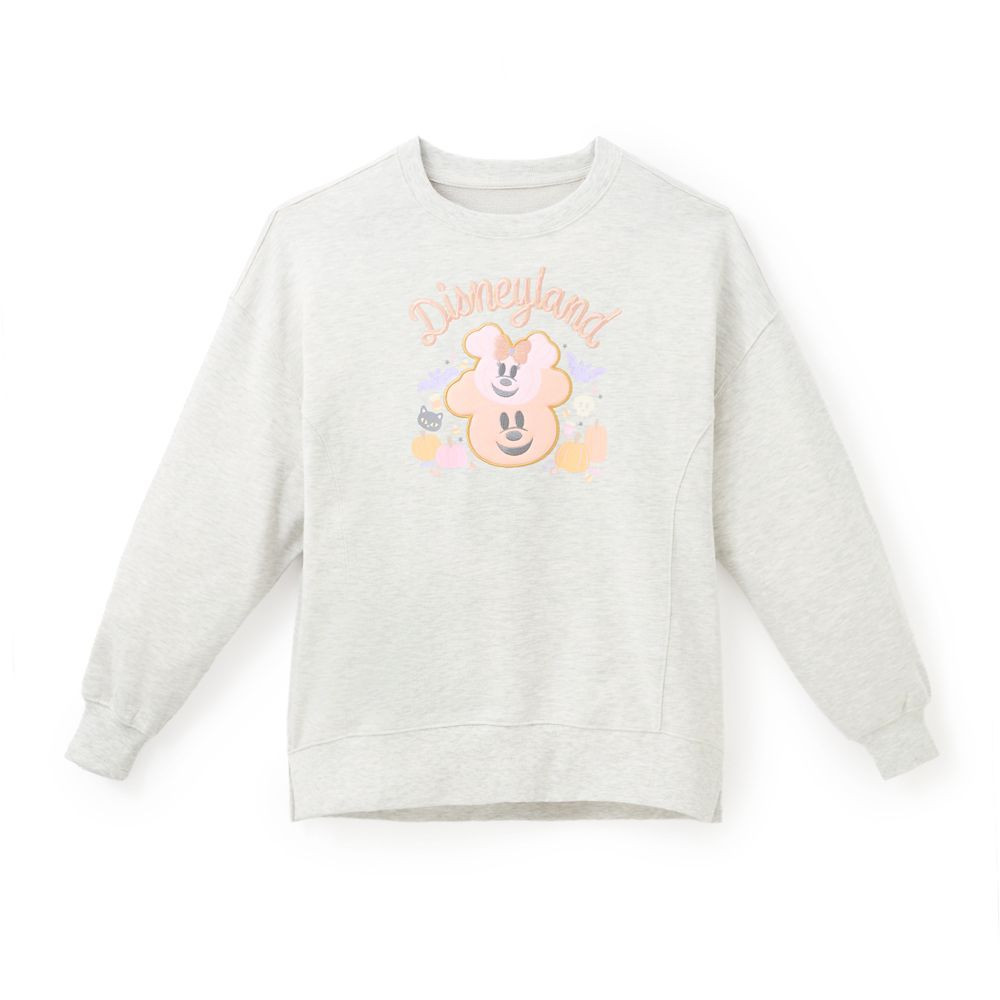 Mickey and Minnie Mouse Jack-o'-Lantern Pullover Sweatshirt for Women \u2013 Disneyland | Disney Store