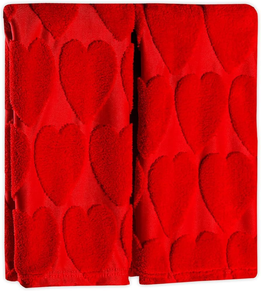 Quera 2 Pack Valentine's Day Hand Towels Red Heart Bathroom Decorative Towels Set for Drying, Cle... | Amazon (US)