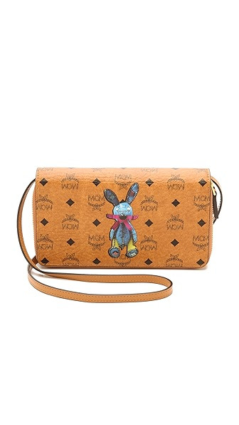 Mcm Rabbit Print Cross Body Wallet - Cognac | Shopbop