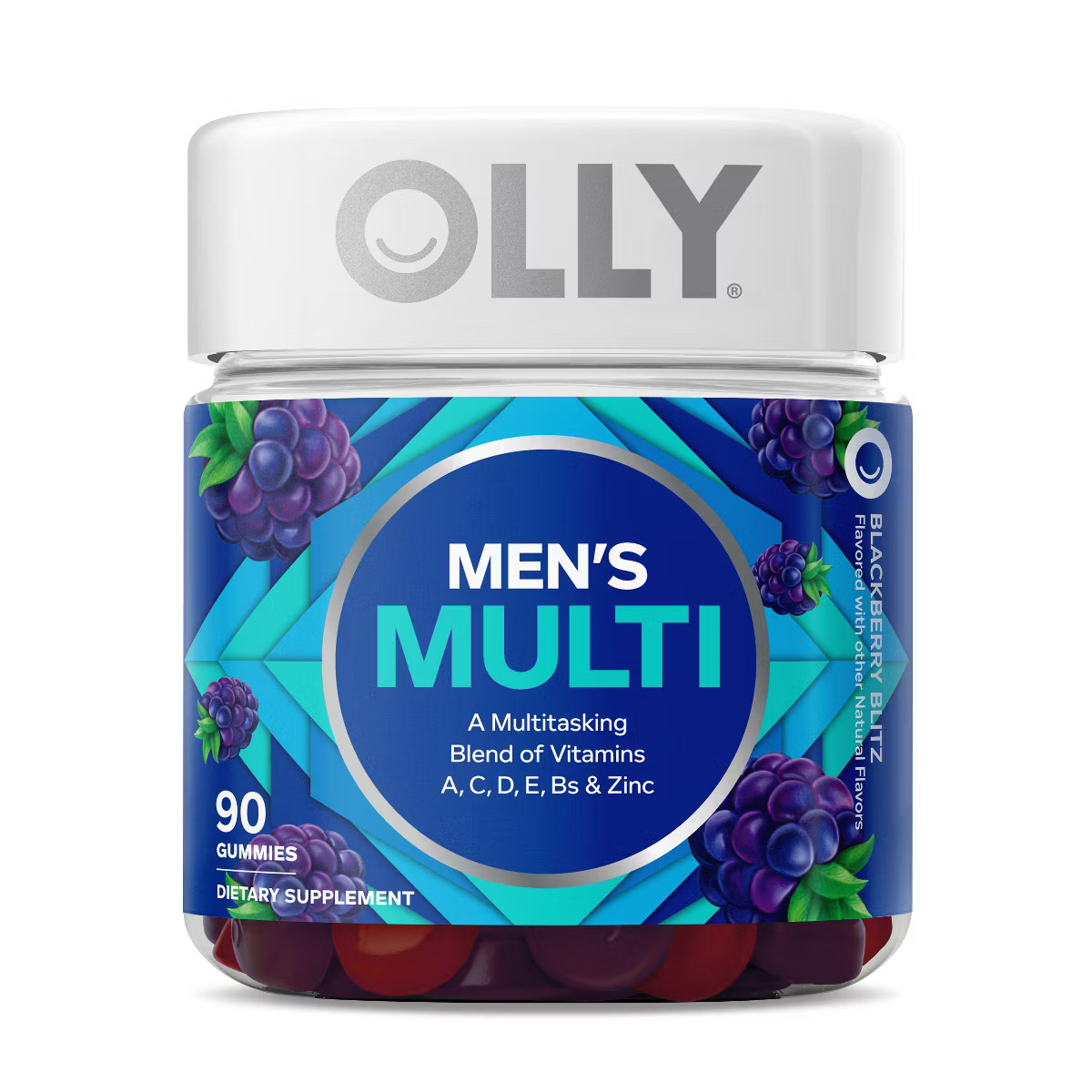 OLLY Men's Multivitamin Gummy - Blackberry Blitz | Target
