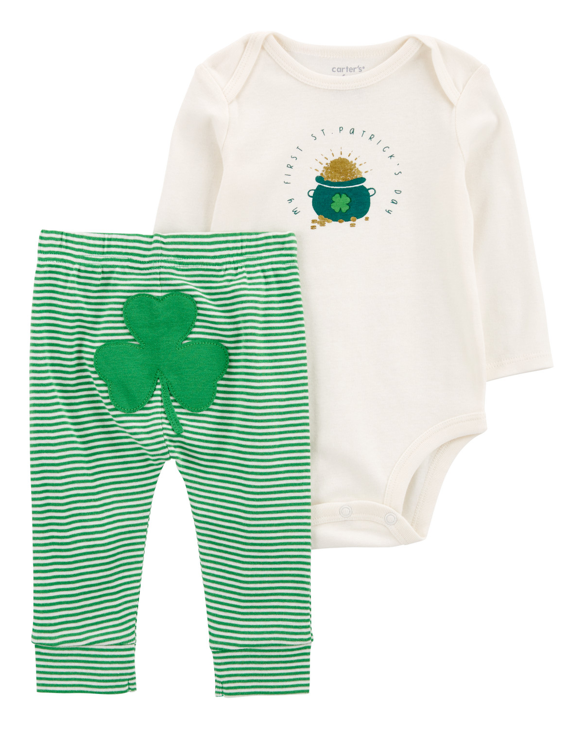 Baby 2-Piece St. Patrick's Day Bodysuit Pant Set | Carter's Inc