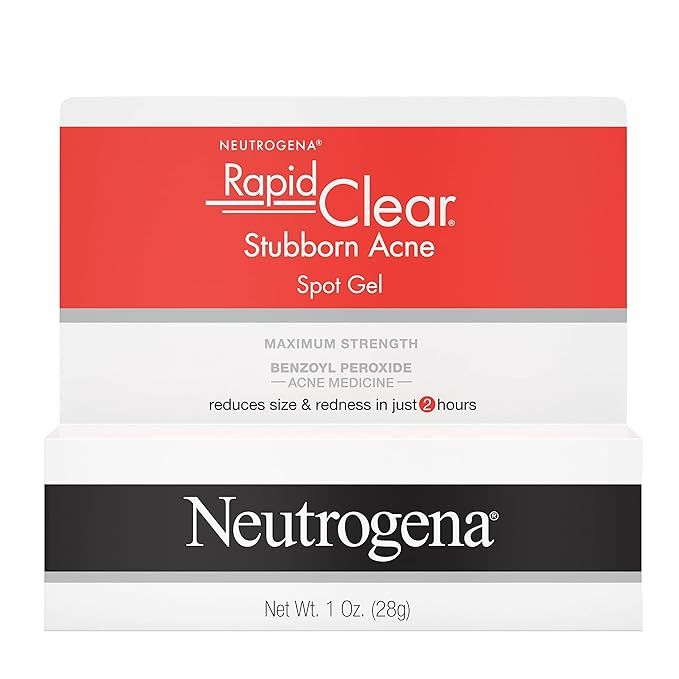 Neutrogena Rapid Clear Stubborn Acne Spot Treatment Gel with Maximum Strength 10% Benzoyl Peroxid... | Amazon (US)