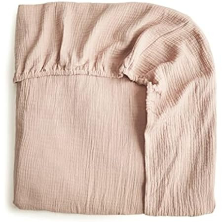 mushie Muslin Baby Swaddle Blanket | 100% Organic Cotton (Pale Taupe) | Amazon (US)