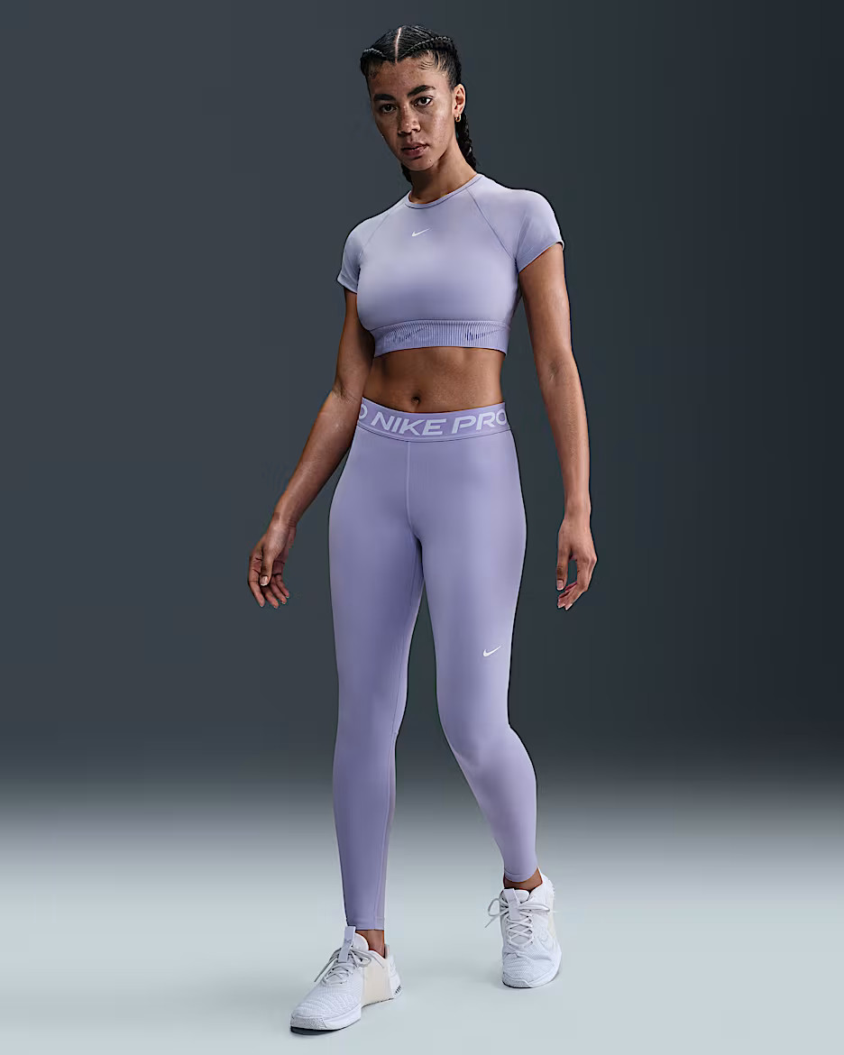 Sustainable MaterialsNike ProWomen's Mid-Rise Mesh-Paneled Leggings | Nike (US)